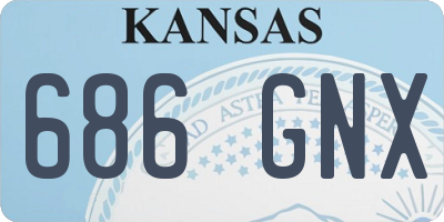 KS license plate 686GNX
