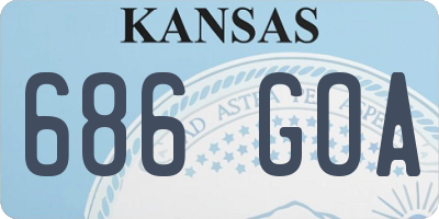 KS license plate 686GOA