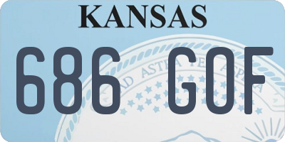 KS license plate 686GOF