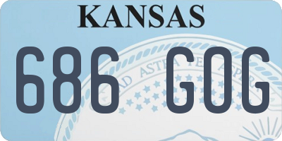 KS license plate 686GOG