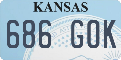KS license plate 686GOK
