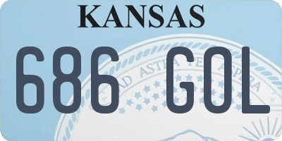 KS license plate 686GOL