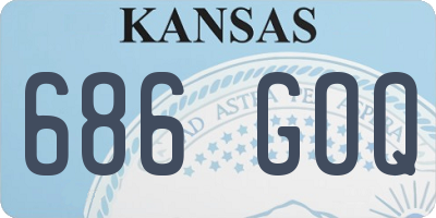 KS license plate 686GOQ