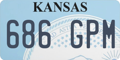 KS license plate 686GPM