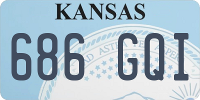 KS license plate 686GQI