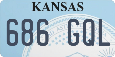 KS license plate 686GQL