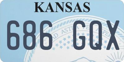 KS license plate 686GQX