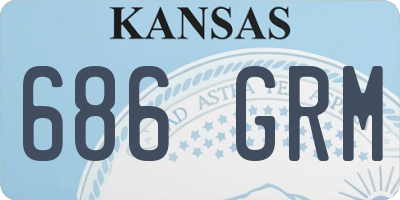 KS license plate 686GRM