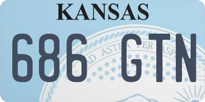 KS license plate 686GTN