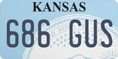 KS license plate 686GUS