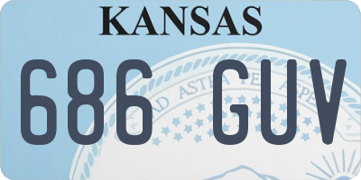 KS license plate 686GUV