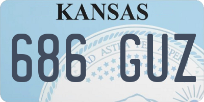 KS license plate 686GUZ