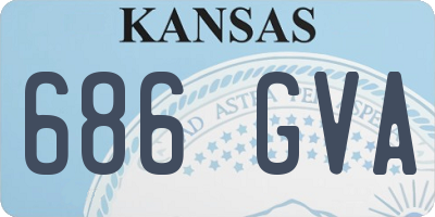 KS license plate 686GVA