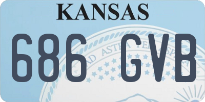 KS license plate 686GVB