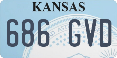 KS license plate 686GVD