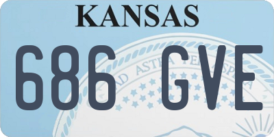 KS license plate 686GVE