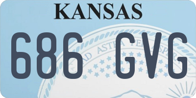 KS license plate 686GVG