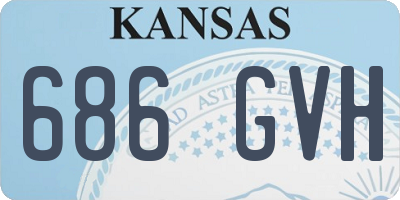 KS license plate 686GVH