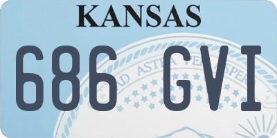 KS license plate 686GVI