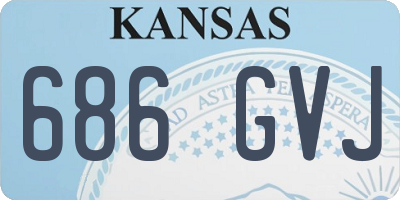 KS license plate 686GVJ