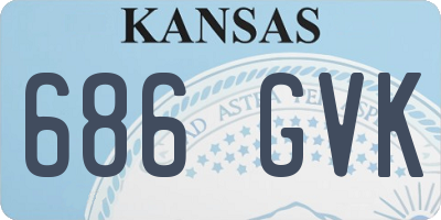 KS license plate 686GVK