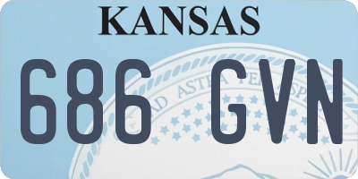 KS license plate 686GVN