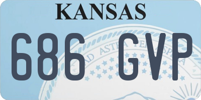 KS license plate 686GVP