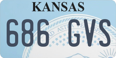 KS license plate 686GVS