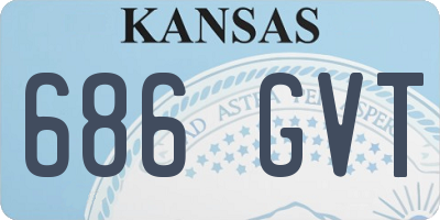 KS license plate 686GVT