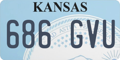 KS license plate 686GVU