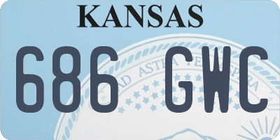 KS license plate 686GWC