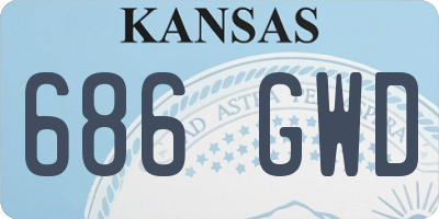 KS license plate 686GWD