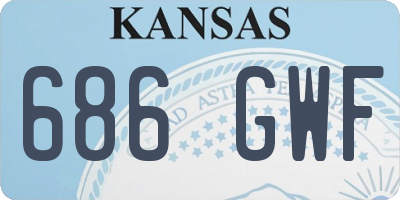 KS license plate 686GWF
