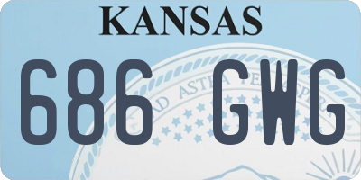 KS license plate 686GWG