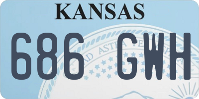 KS license plate 686GWH
