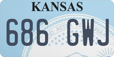 KS license plate 686GWJ