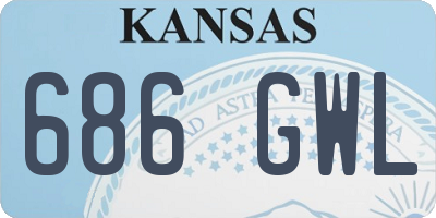 KS license plate 686GWL