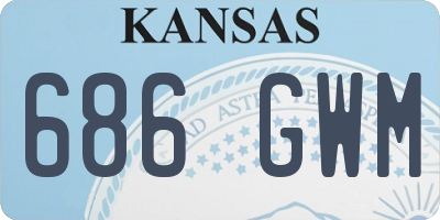 KS license plate 686GWM