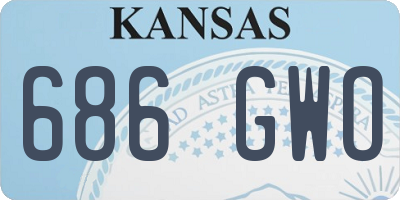 KS license plate 686GWO
