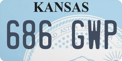 KS license plate 686GWP