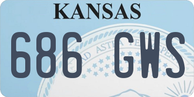 KS license plate 686GWS
