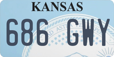KS license plate 686GWY