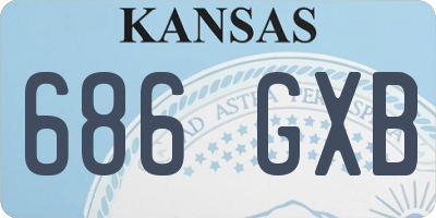 KS license plate 686GXB