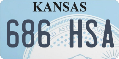 KS license plate 686HSA