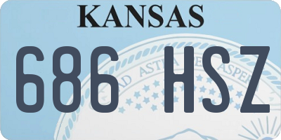 KS license plate 686HSZ