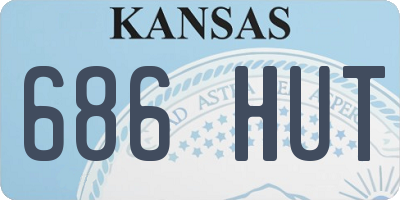 KS license plate 686HUT