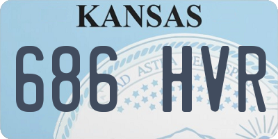 KS license plate 686HVR