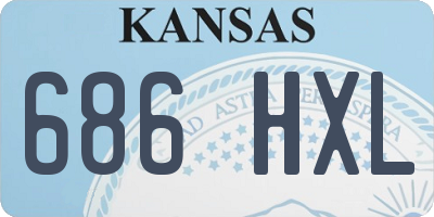KS license plate 686HXL