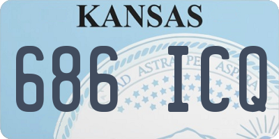 KS license plate 686ICQ