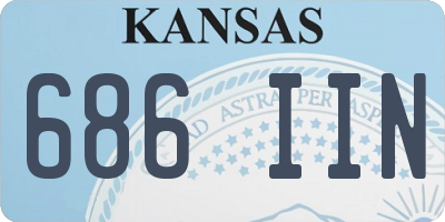 KS license plate 686IIN
